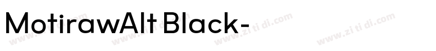 MotirawAlt Black字体转换